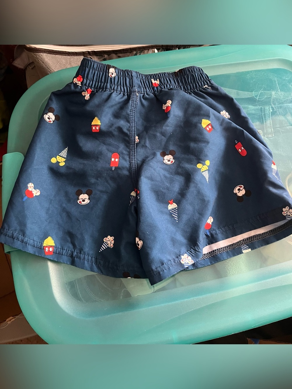 Boys Disney Mickey Mouse and Icecream Swim Trunks - Picture 6 of 7